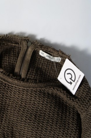 Рокля Zara Knitwear, Размер M, Цвят Зелен, Цена 6,96 лв.