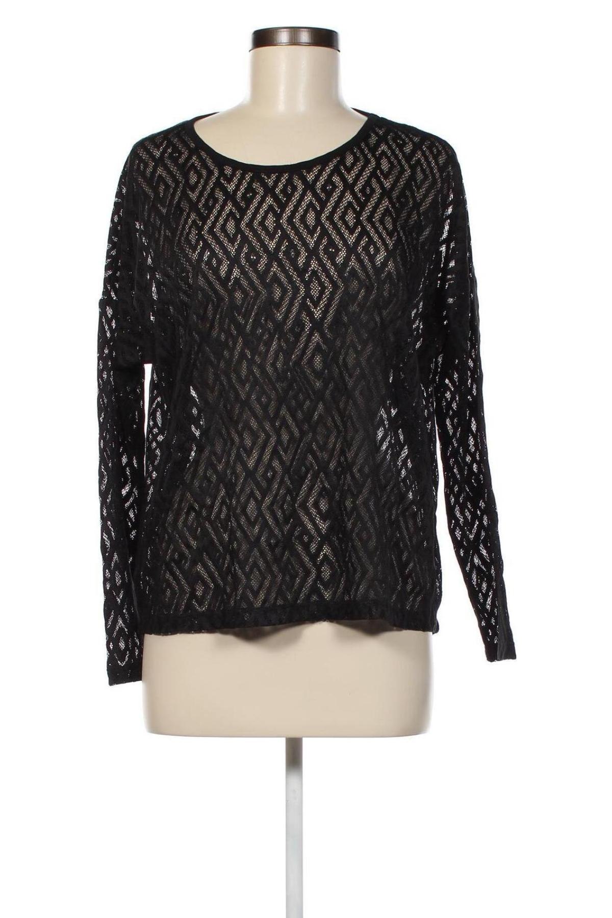 Γυναικεία μπλούζα Object, Μέγεθος M, Χρώμα Μαύρο, Τιμή 1,63 €