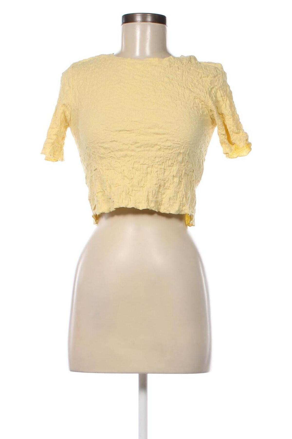 Γυναικεία μπλούζα Pieces, Μέγεθος XS, Χρώμα Κίτρινο, Τιμή 20,62 €