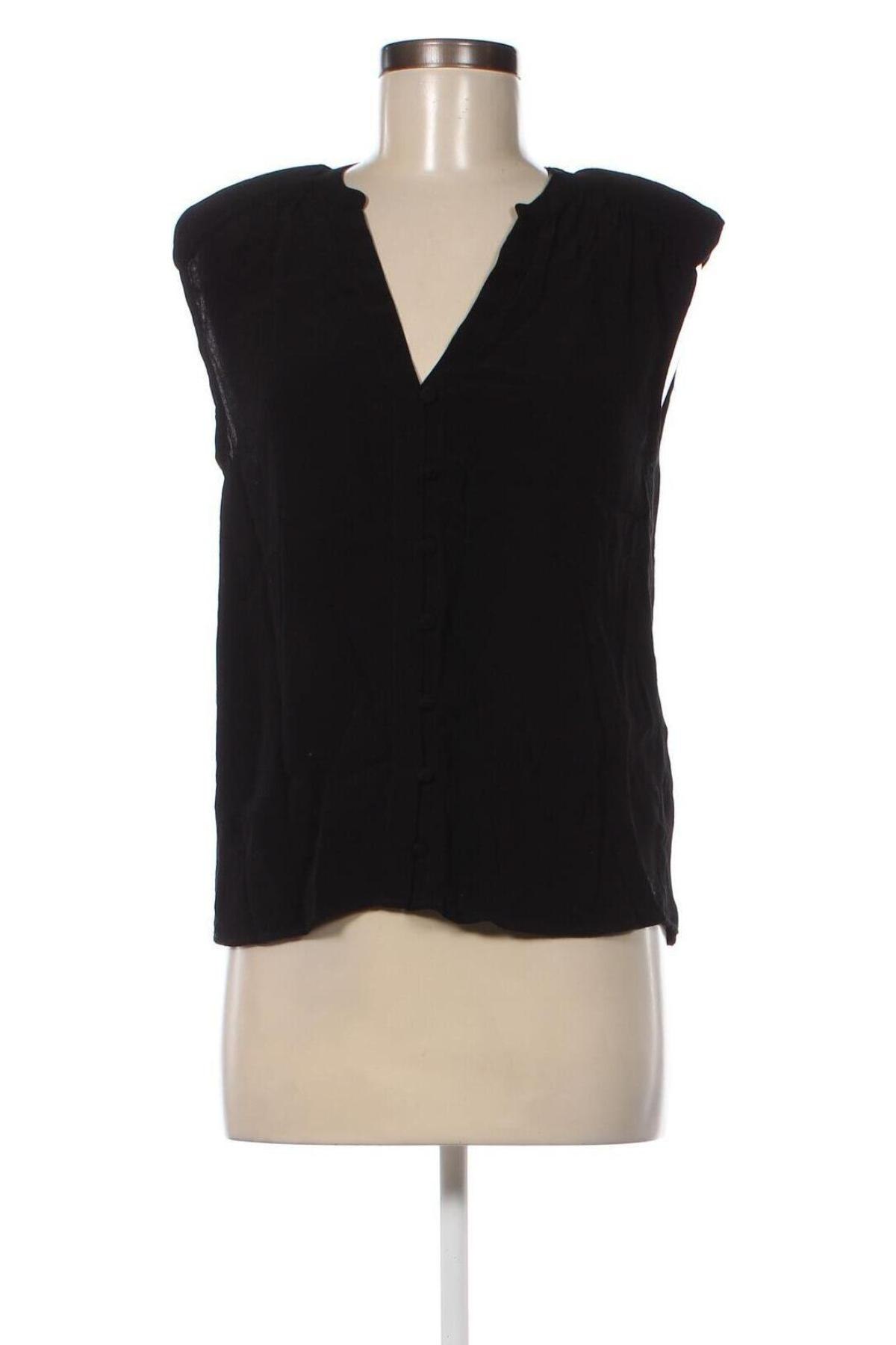 Γυναικείο πουκάμισο Camaieu, Μέγεθος S, Χρώμα Μαύρο, Τιμή 20,62 €