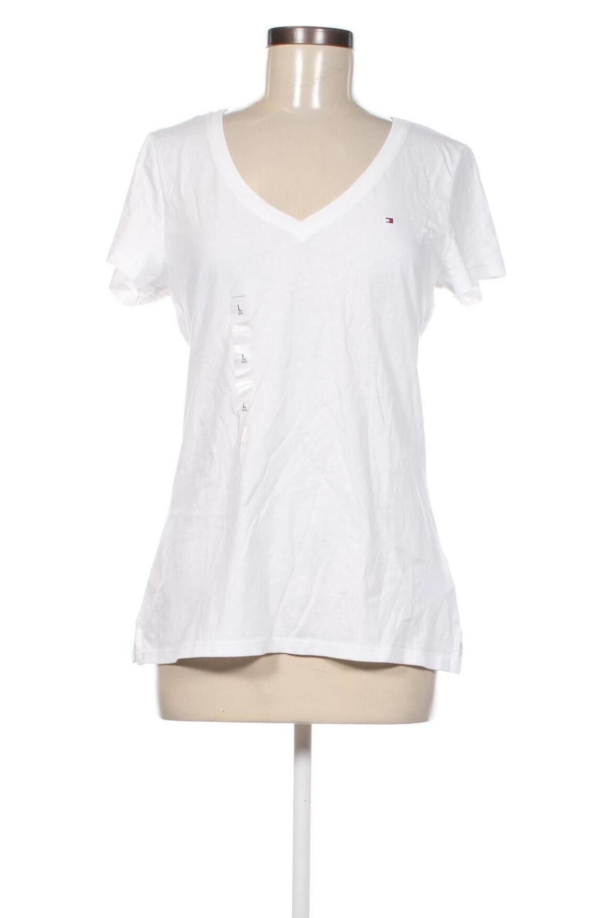 Damen T-Shirt Tommy Hilfiger, Größe L, Farbe Weiß, Preis 44,48 €