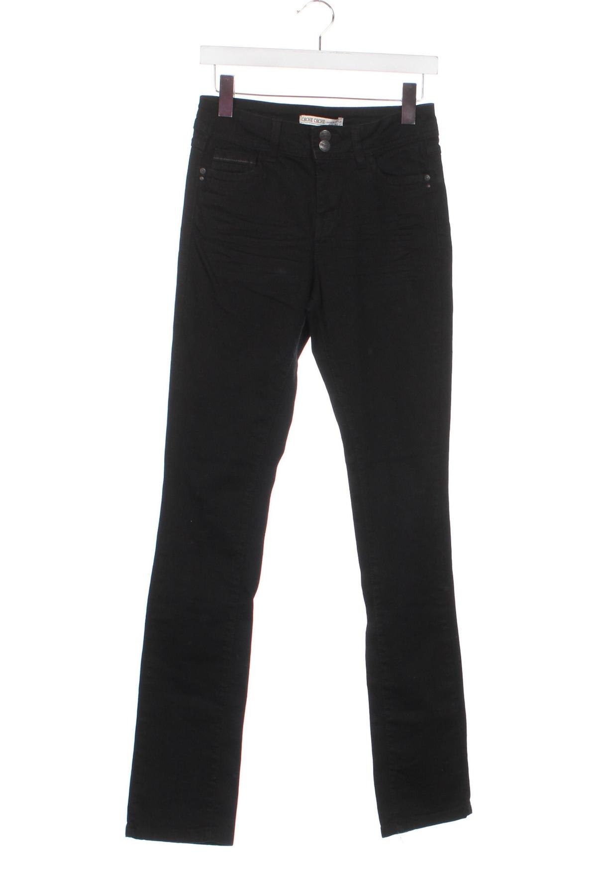 Damen Jeans Cache Cache, Größe XS, Farbe Schwarz, Preis 2,22 €