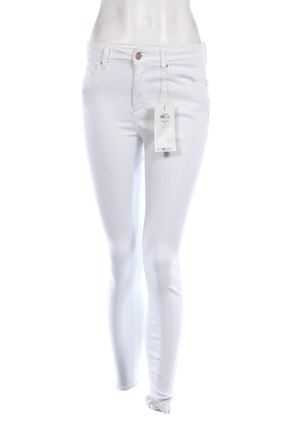 Γυναικείο Τζίν ONLY, Μέγεθος M, Χρώμα Λευκό, Τιμή 11,92 €