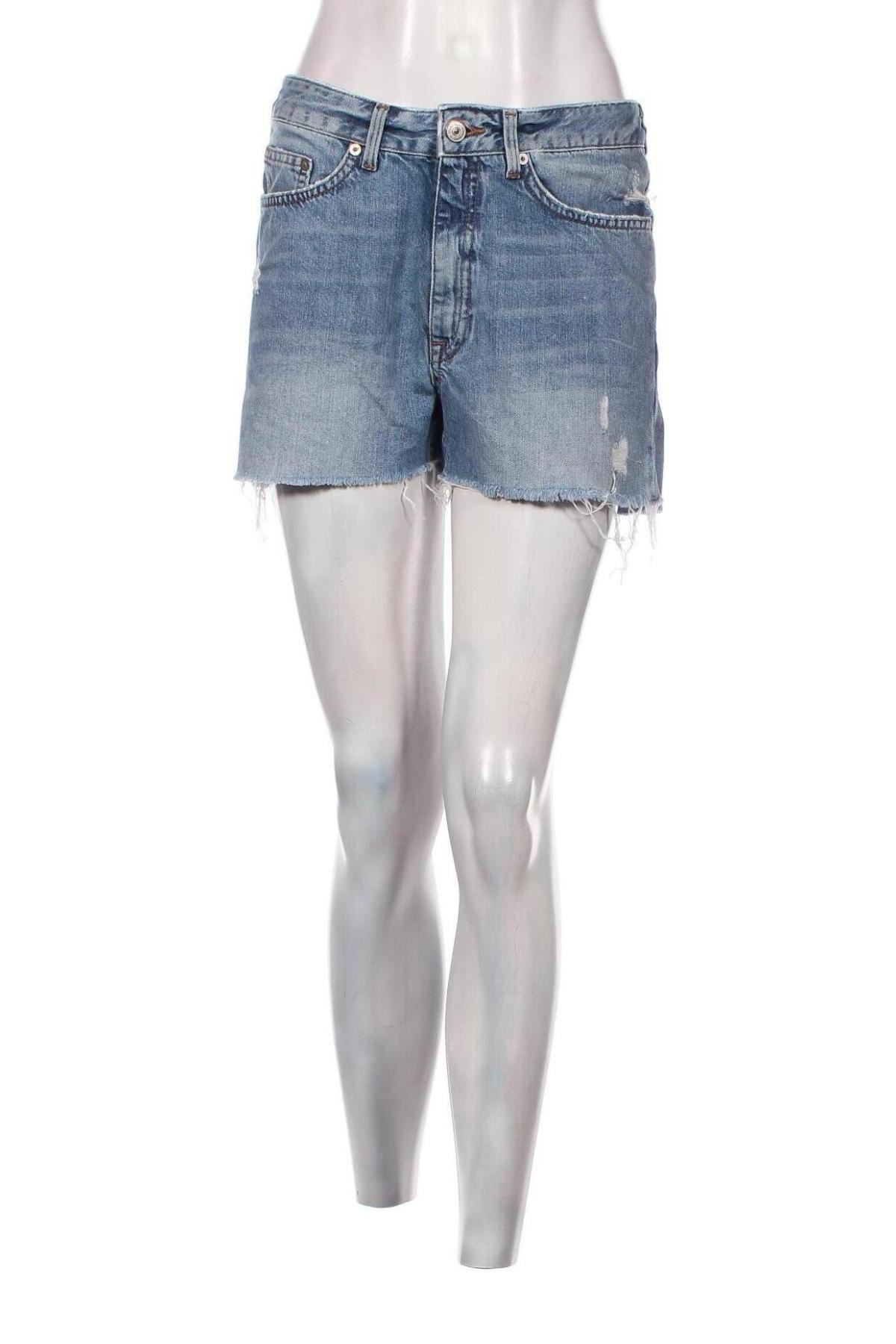 Γυναικείο κοντό παντελόνι H&M L.O.G.G., Μέγεθος S, Χρώμα Μπλέ, Τιμή 9,72 €