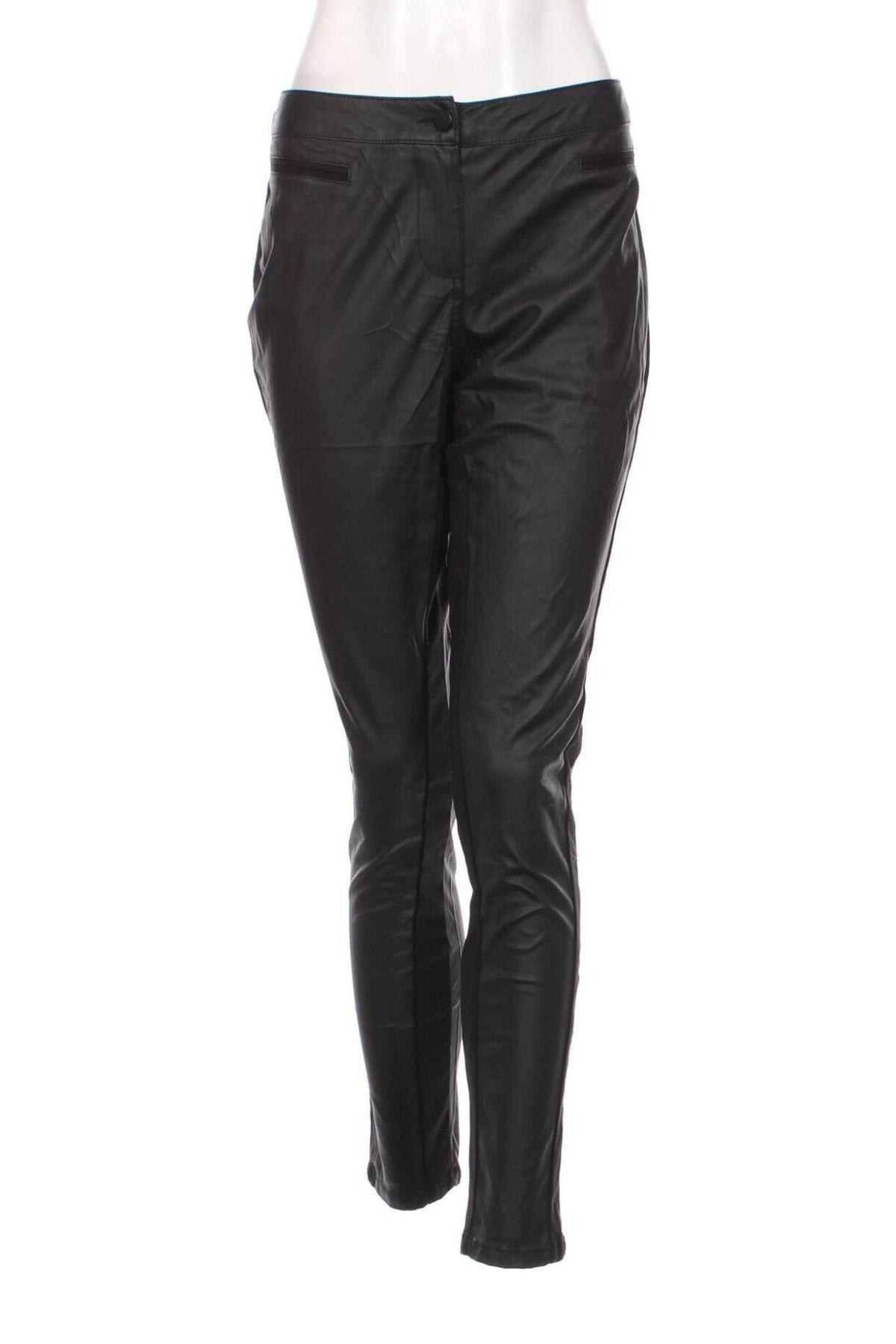 Γυναικείο παντελόνι δερμάτινο Yessica, Μέγεθος L, Χρώμα Μαύρο, Τιμή 17,94 €