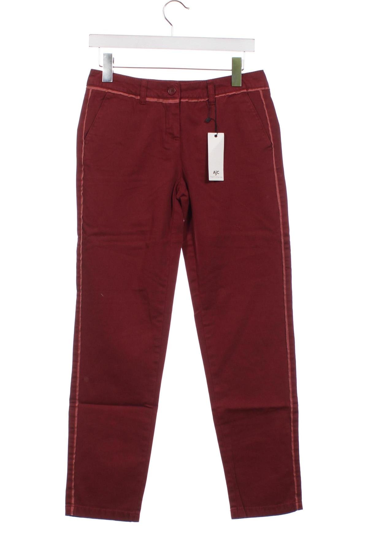 Γυναικείο παντελόνι Ajc, Μέγεθος XS, Χρώμα Κόκκινο, Τιμή 7,59 €
