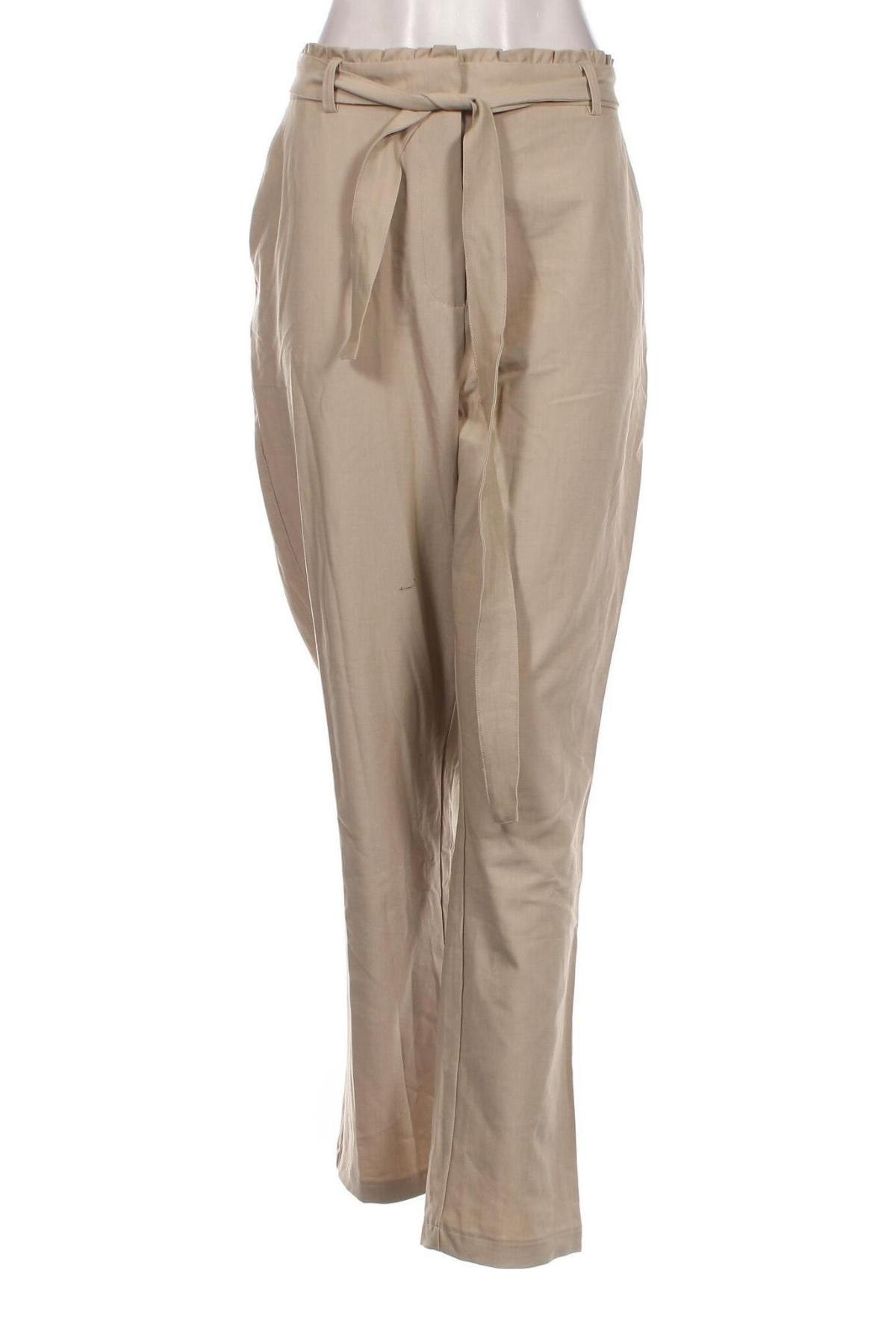 Pantaloni de femei Pieces, Mărime XXL, Culoare Bej, Preț 90,59 Lei