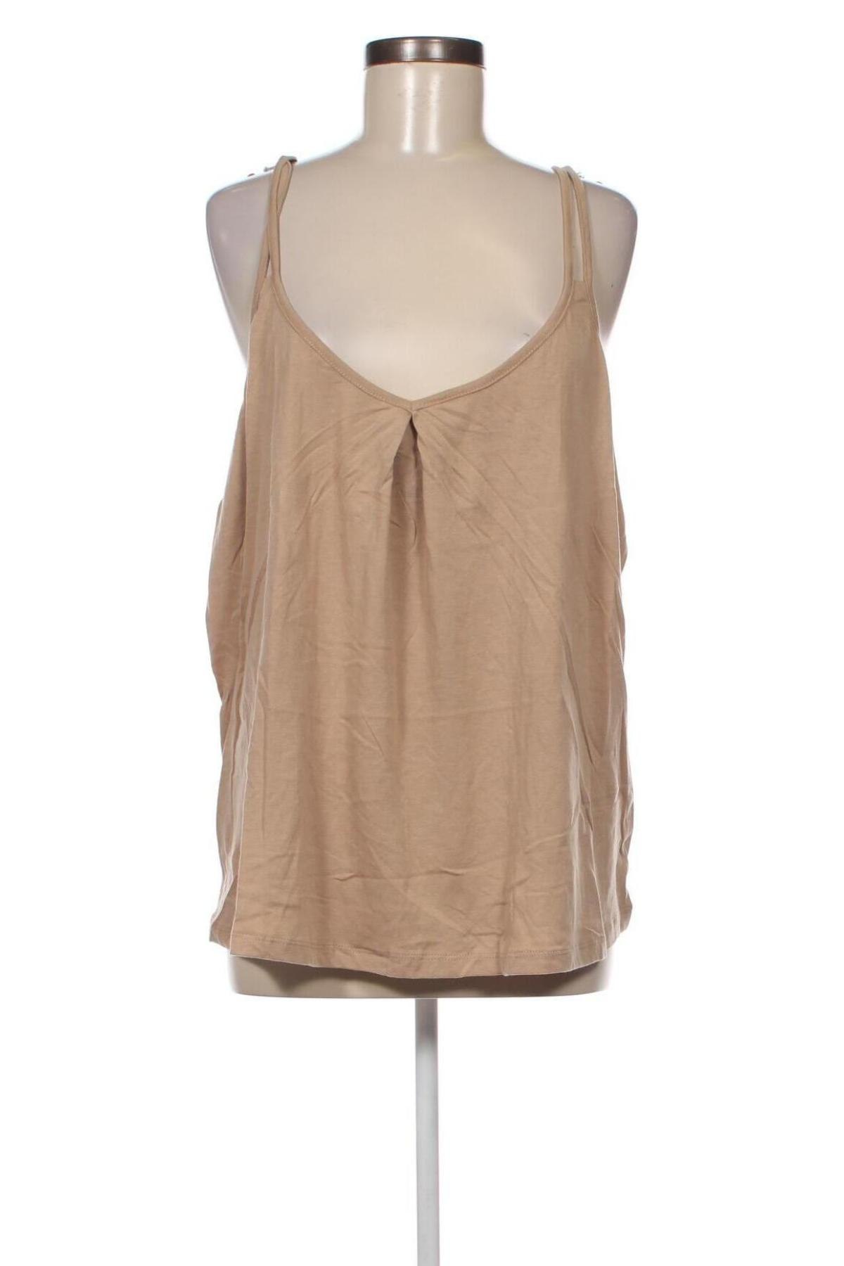 Γυναικείο αμάνικο μπλουζάκι, Μέγεθος XL, Χρώμα  Μπέζ, Τιμή 8,87 €