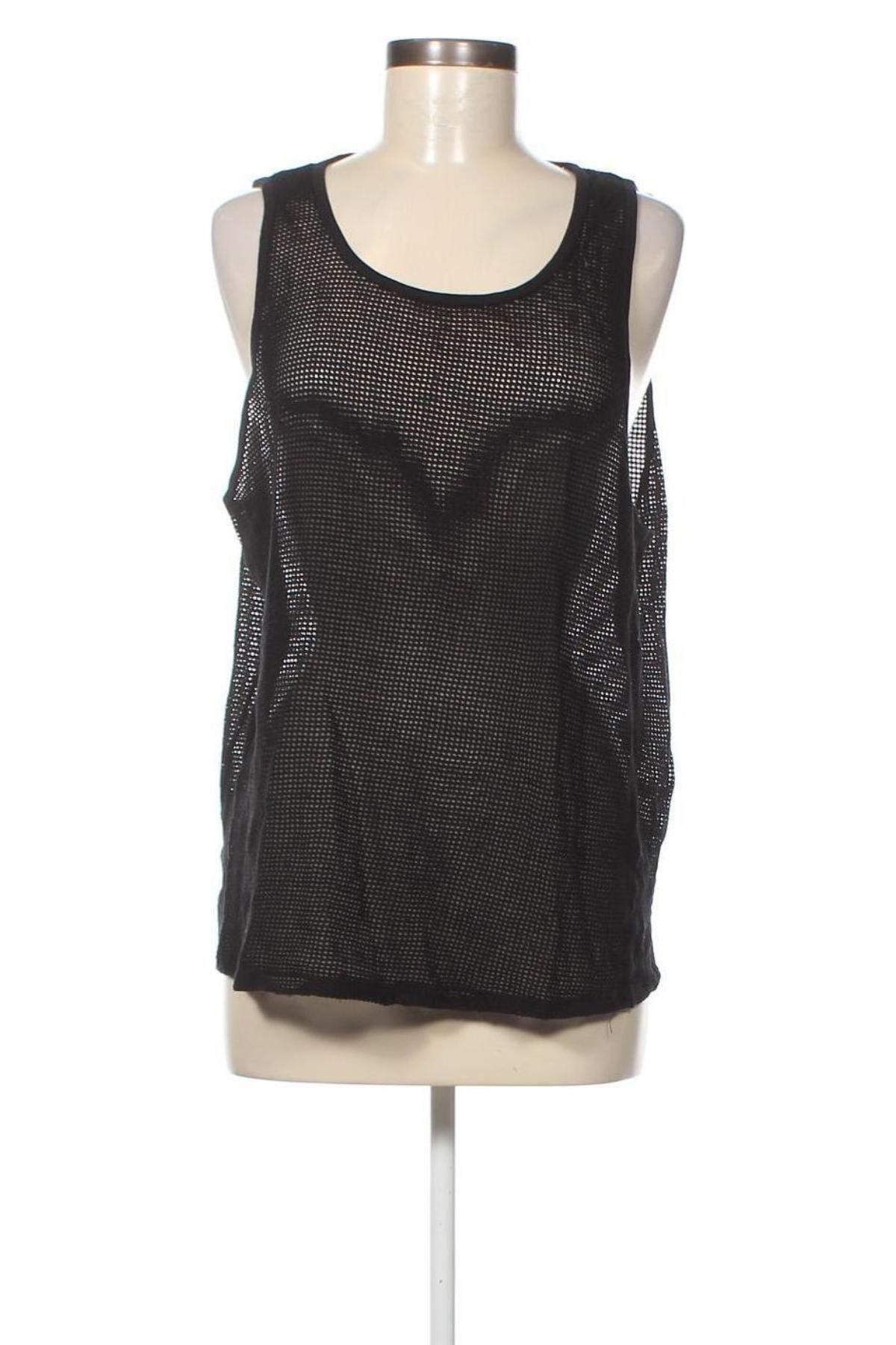 Γυναικείο αμάνικο μπλουζάκι Bershka, Μέγεθος XL, Χρώμα Μαύρο, Τιμή 6,49 €