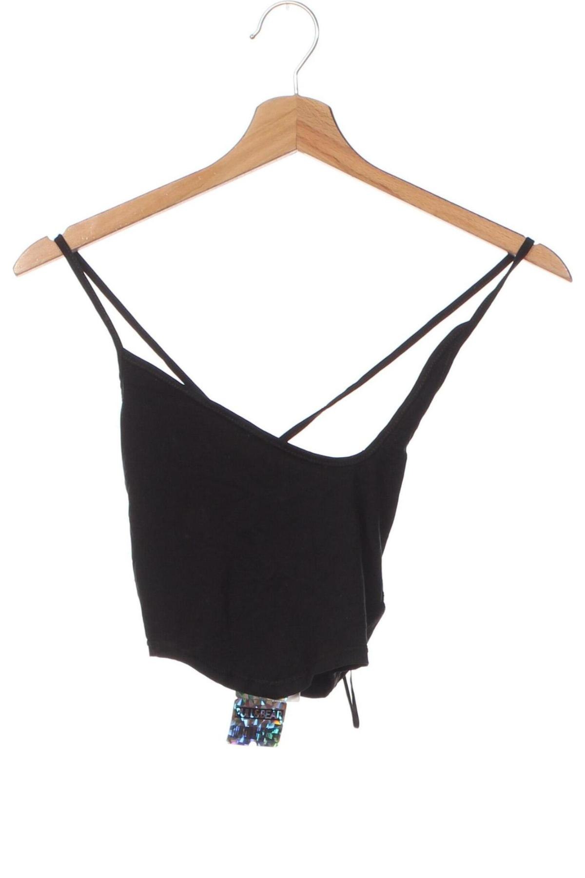 Γυναικείο αμάνικο μπλουζάκι Pull&Bear, Μέγεθος S, Χρώμα Μαύρο, Τιμή 5,19 €