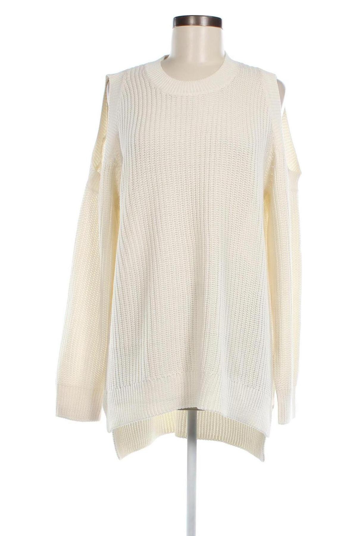 Γυναικείο πουλόβερ FLG, Μέγεθος L, Χρώμα Λευκό, Τιμή 4,74 €