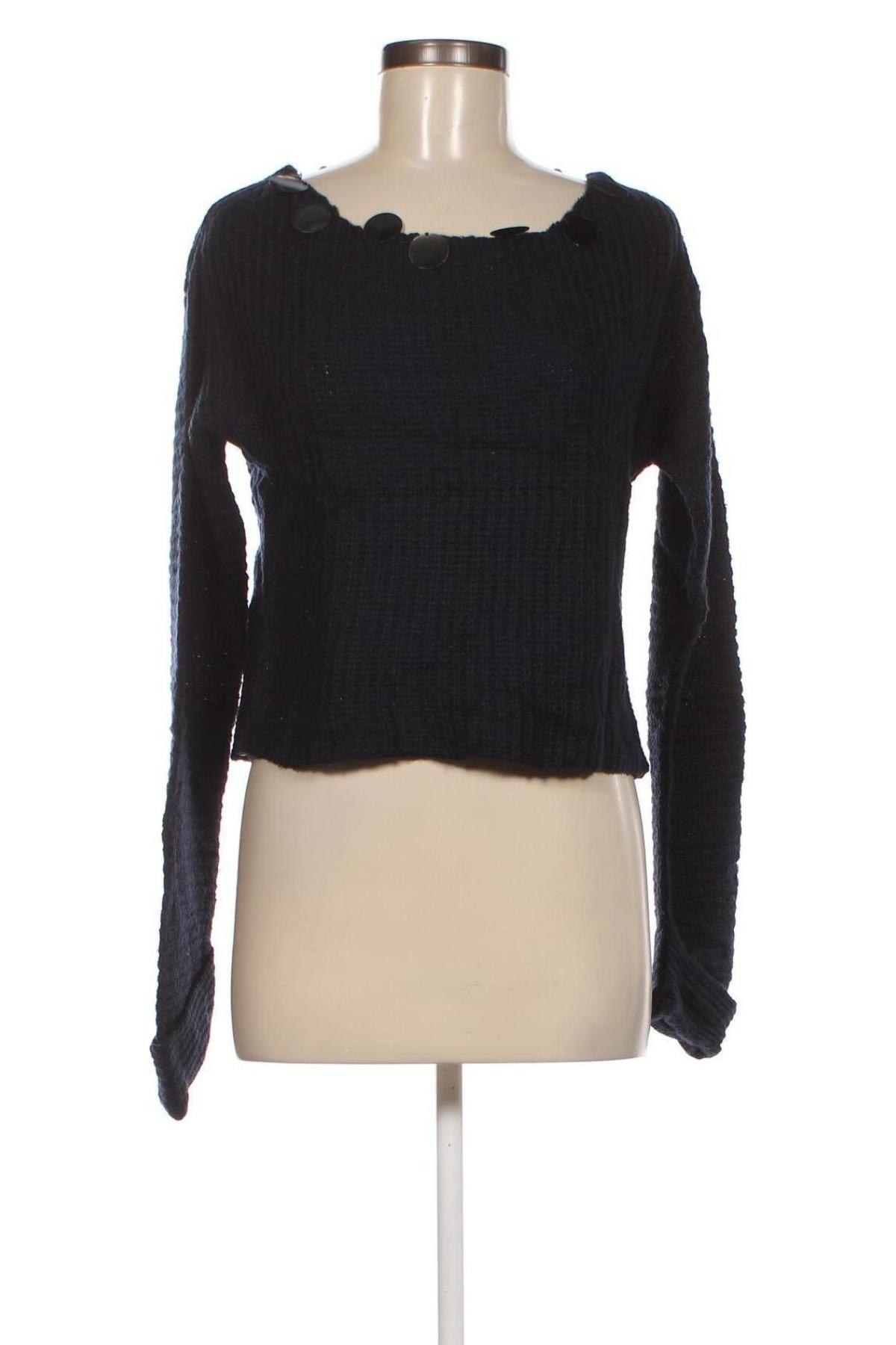 Дамски пуловер Lea Fashion, Размер M, Цвят Син, Цена 4,20 лв.