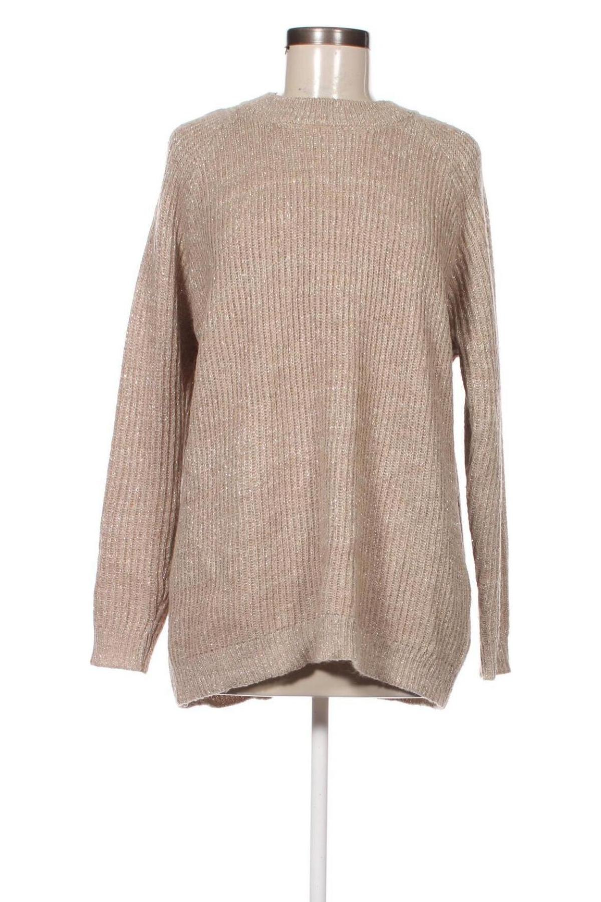 Γυναικείο πουλόβερ Moves by Minimum, Μέγεθος XL, Χρώμα  Μπέζ, Τιμή 10,82 €
