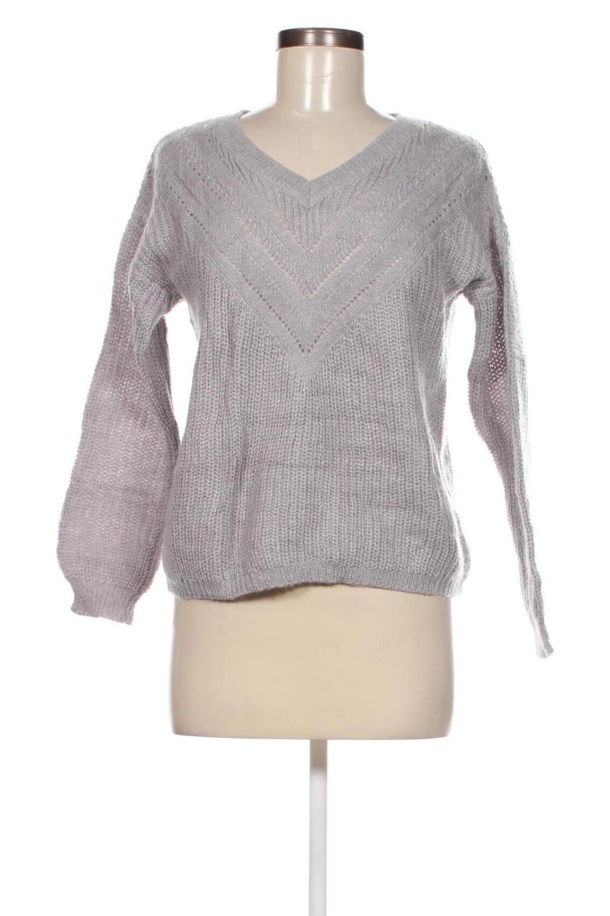 Damenpullover Pimkie, Größe M, Farbe Grau, Preis 2,22 €