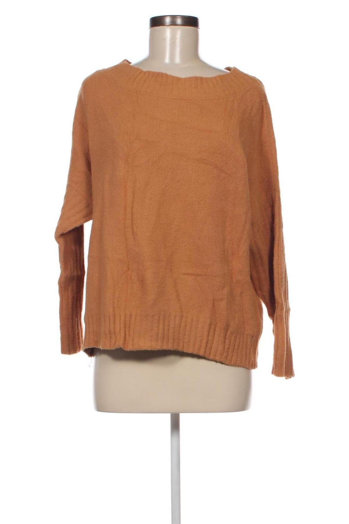 Γυναικείο πουλόβερ Pull&Bear, Μέγεθος M, Χρώμα  Μπέζ, Τιμή 2,51 €