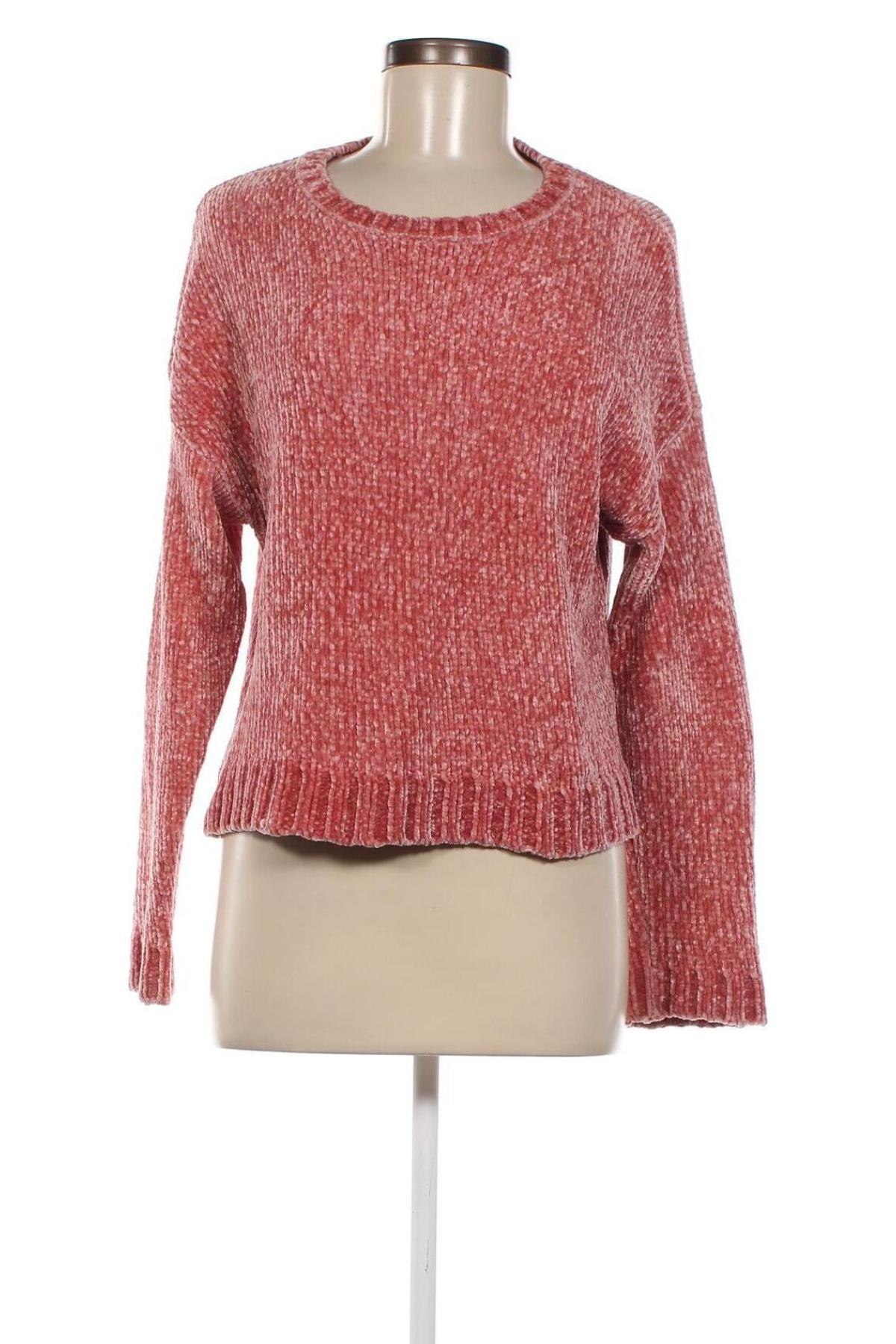 Дамски пуловер Pull&Bear, Размер M, Цвят Розов, Цена 10,15 лв.