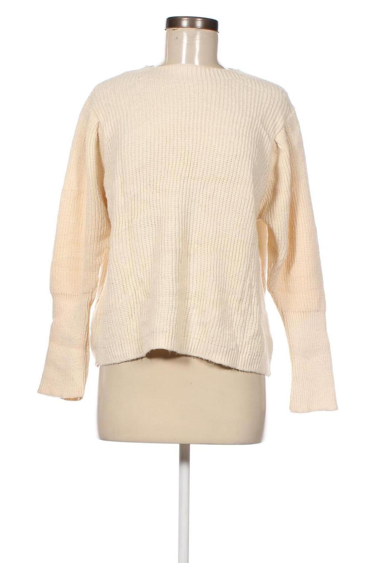 Damenpullover Stradivarius, Größe M, Farbe Ecru, Preis € 2,42