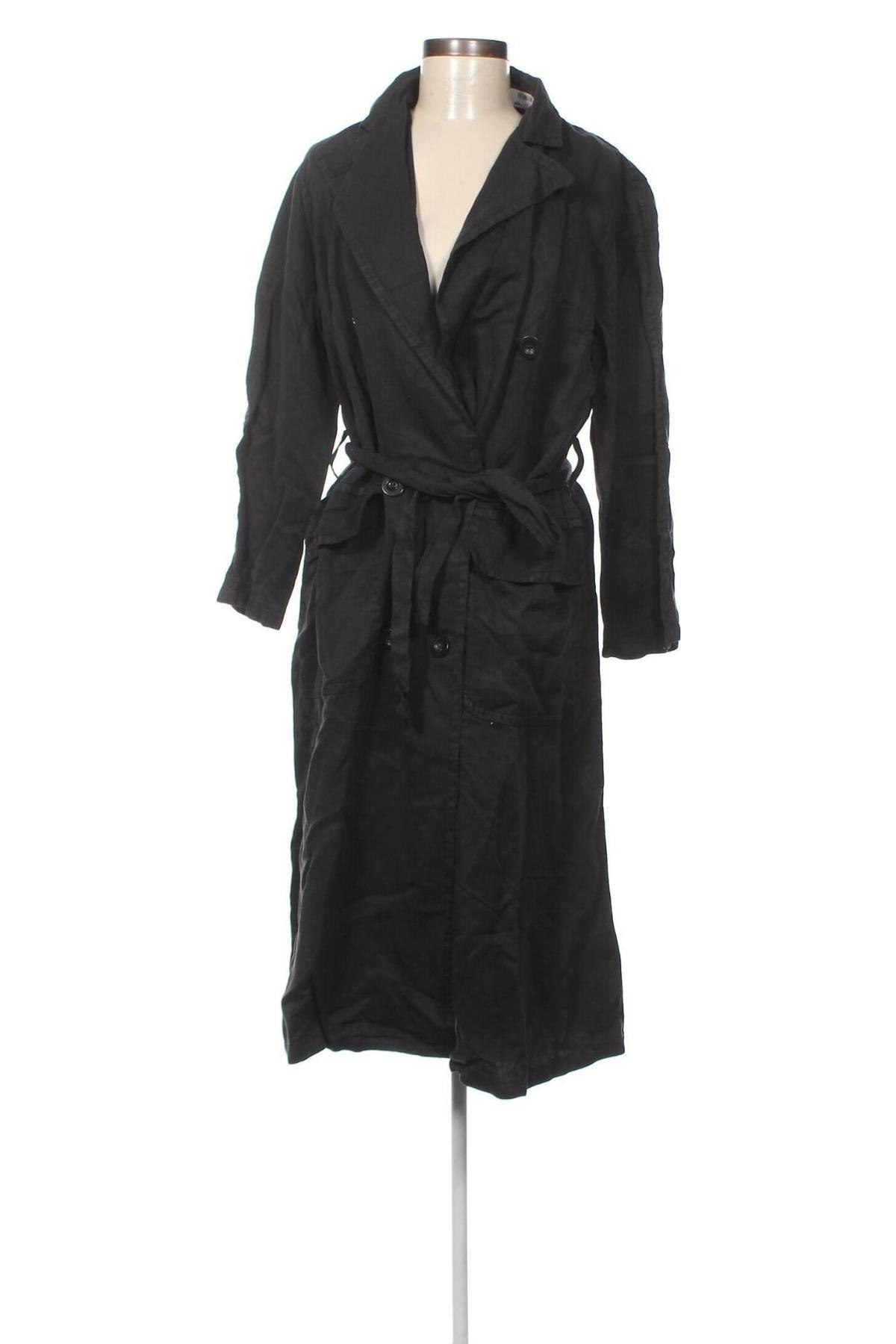 Damen Trenchcoat Replay, Größe XS, Farbe Schwarz, Preis 209,28 €