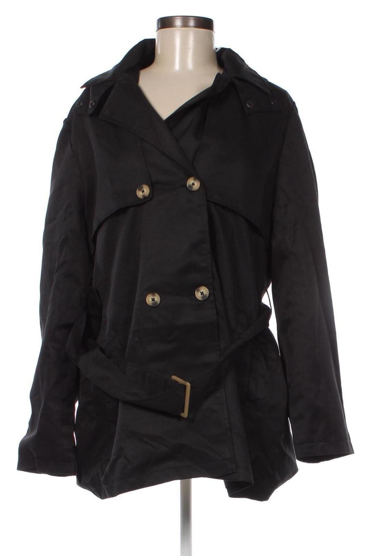 Damen Trench Coat Threadbare, Größe XL, Farbe Schwarz, Preis € 61,86