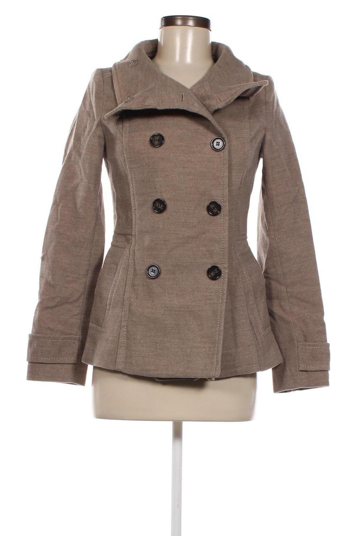 Γυναικείο παλτό H&M, Μέγεθος XS, Χρώμα Καφέ, Τιμή 39,59 €
