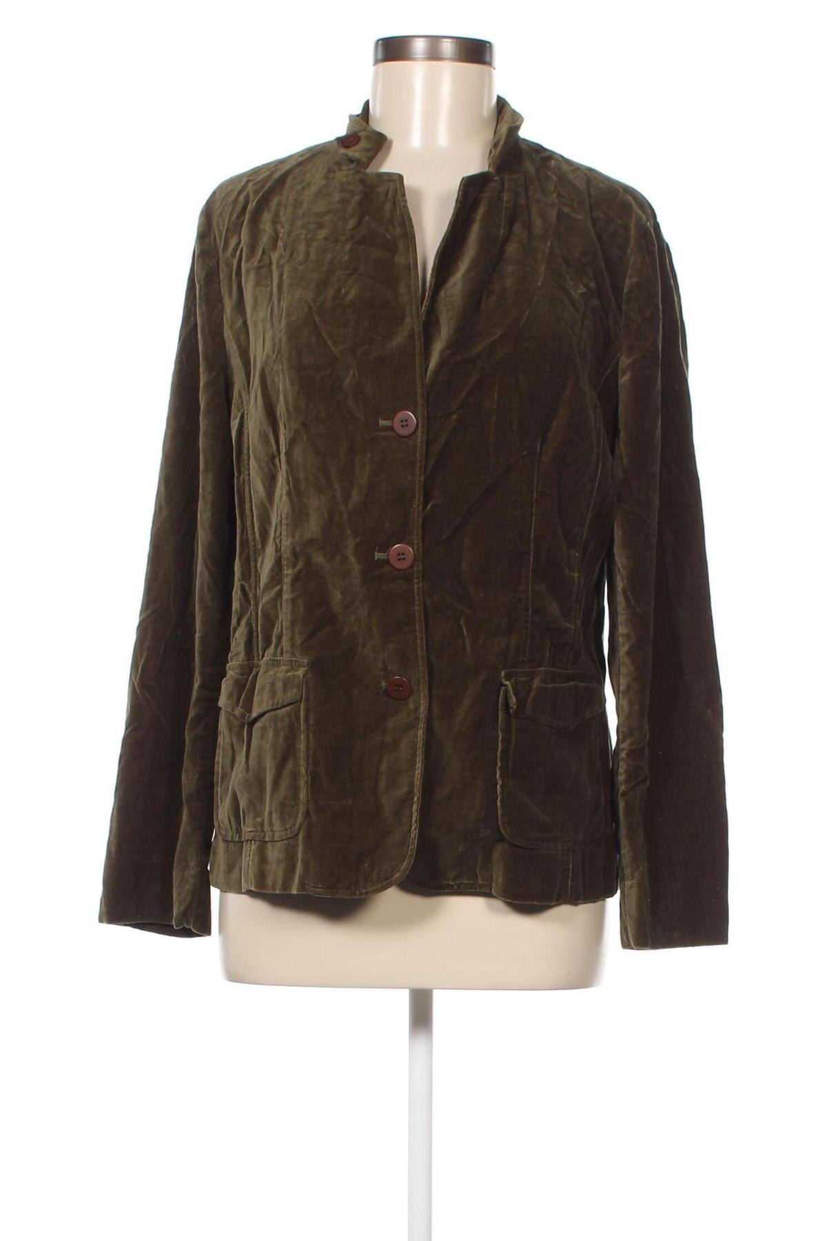 Дамско сако Franco Callegari, Размер L, Цвят Зелен, Цена 10,56 лв.