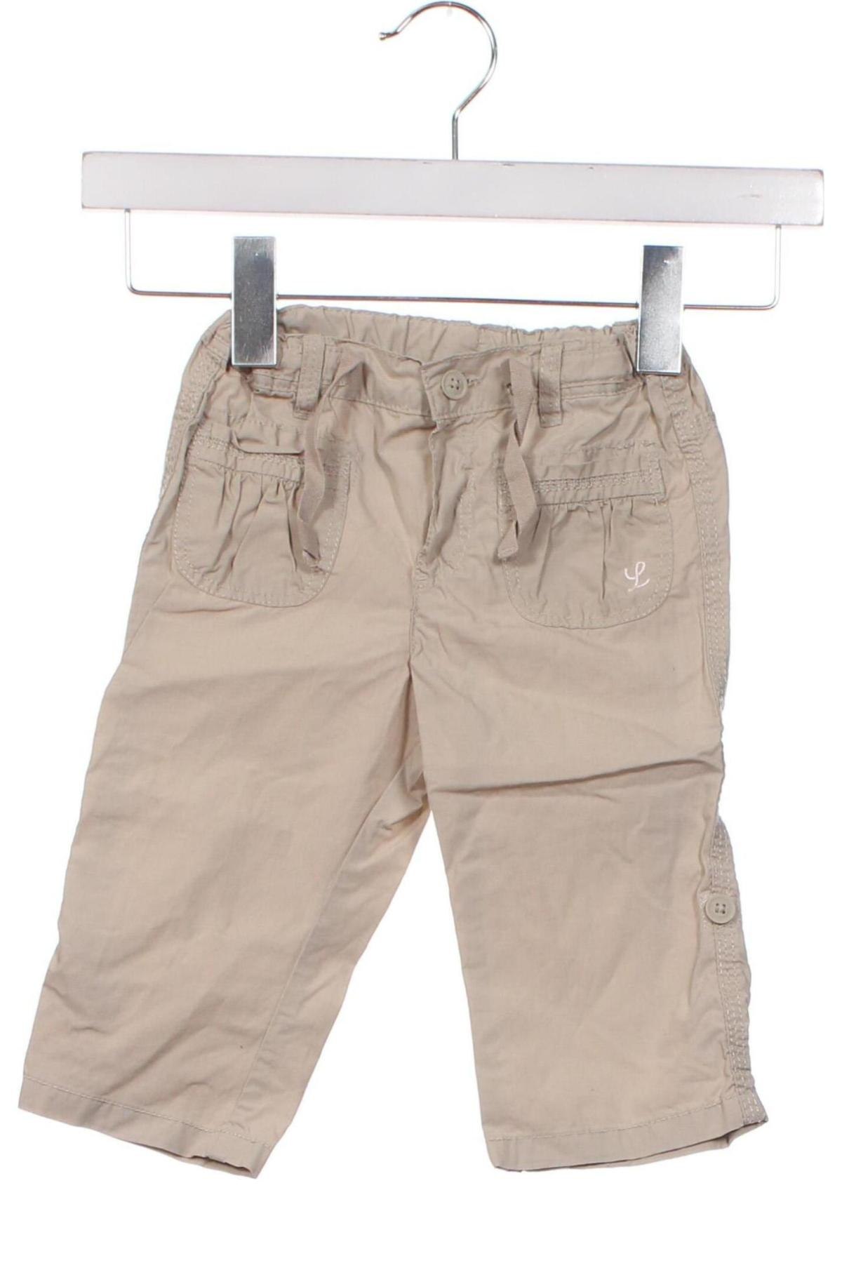 Детски панталон H&M, Размер 9-12m/ 74-80 см, Цвят Бежов, Цена 3,12 лв.
