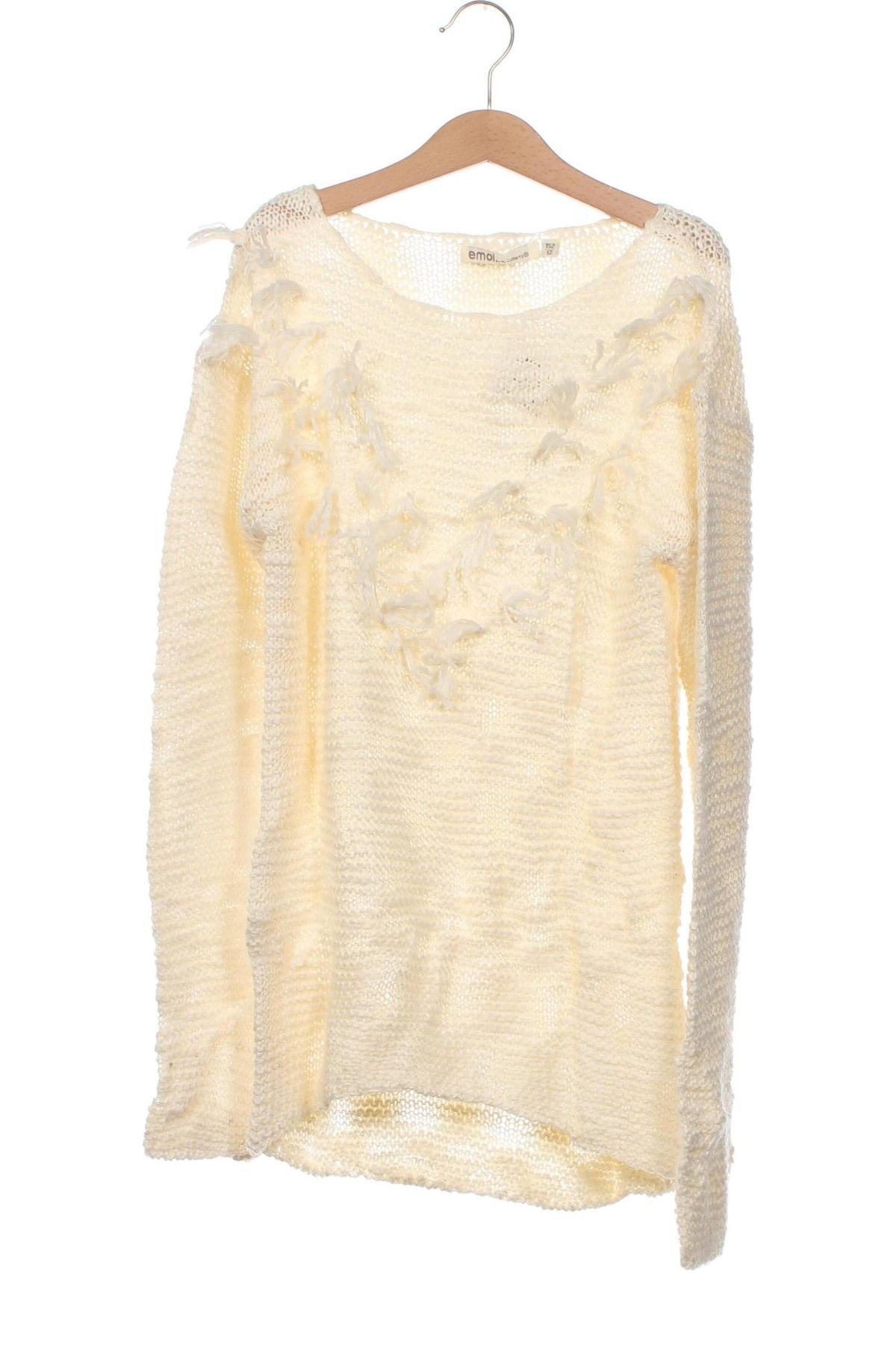 Παιδικό πουλόβερ Emoi By Emonite, Μέγεθος 11-12y/ 152-158 εκ., Χρώμα Λευκό, Τιμή 2,77 €