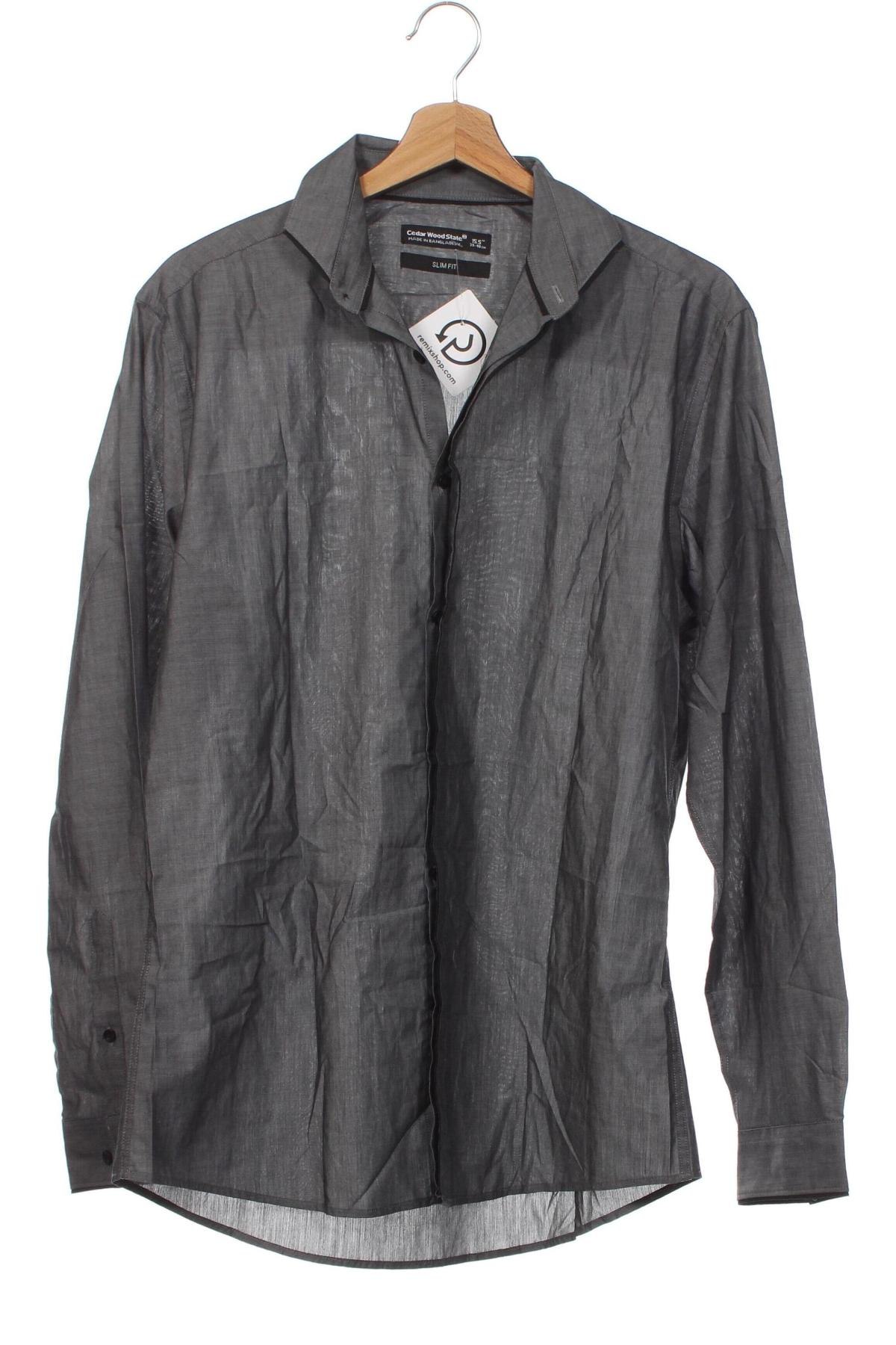 Herrenhemd CedarWood State, Größe M, Farbe Grau, Preis 2,83 €