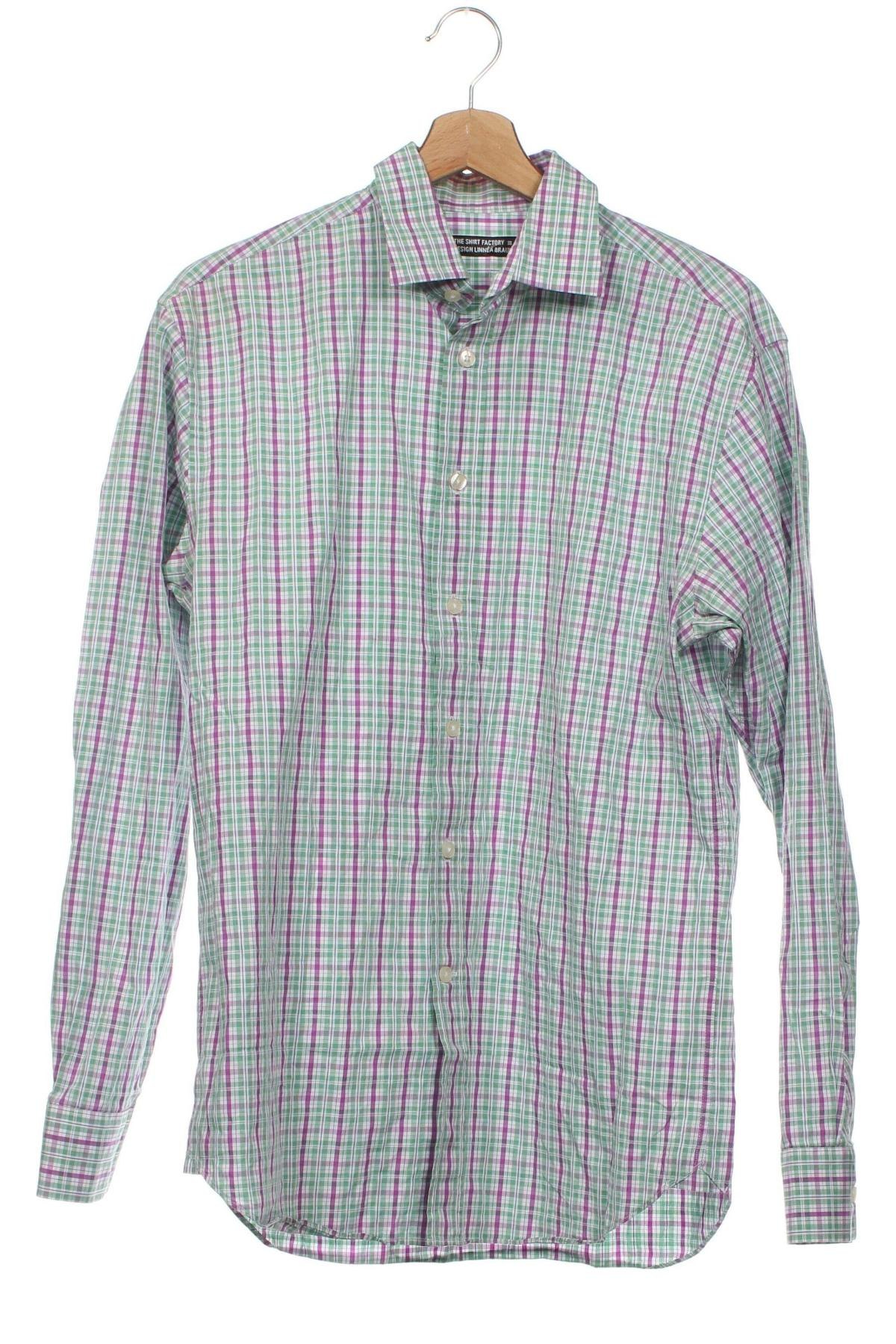 Мъжка риза The Shirt Factory, Размер S, Цвят Многоцветен, Цена 8,97 лв.
