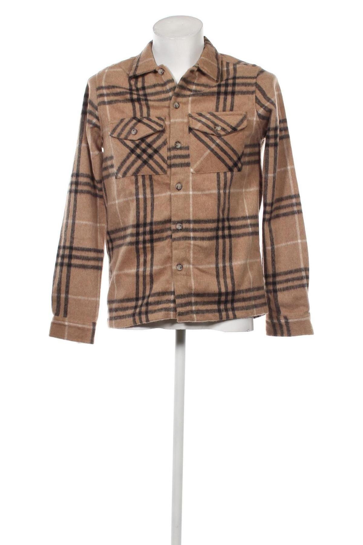 Herrenhemd Threadbare, Größe S, Farbe Braun, Preis € 23,71