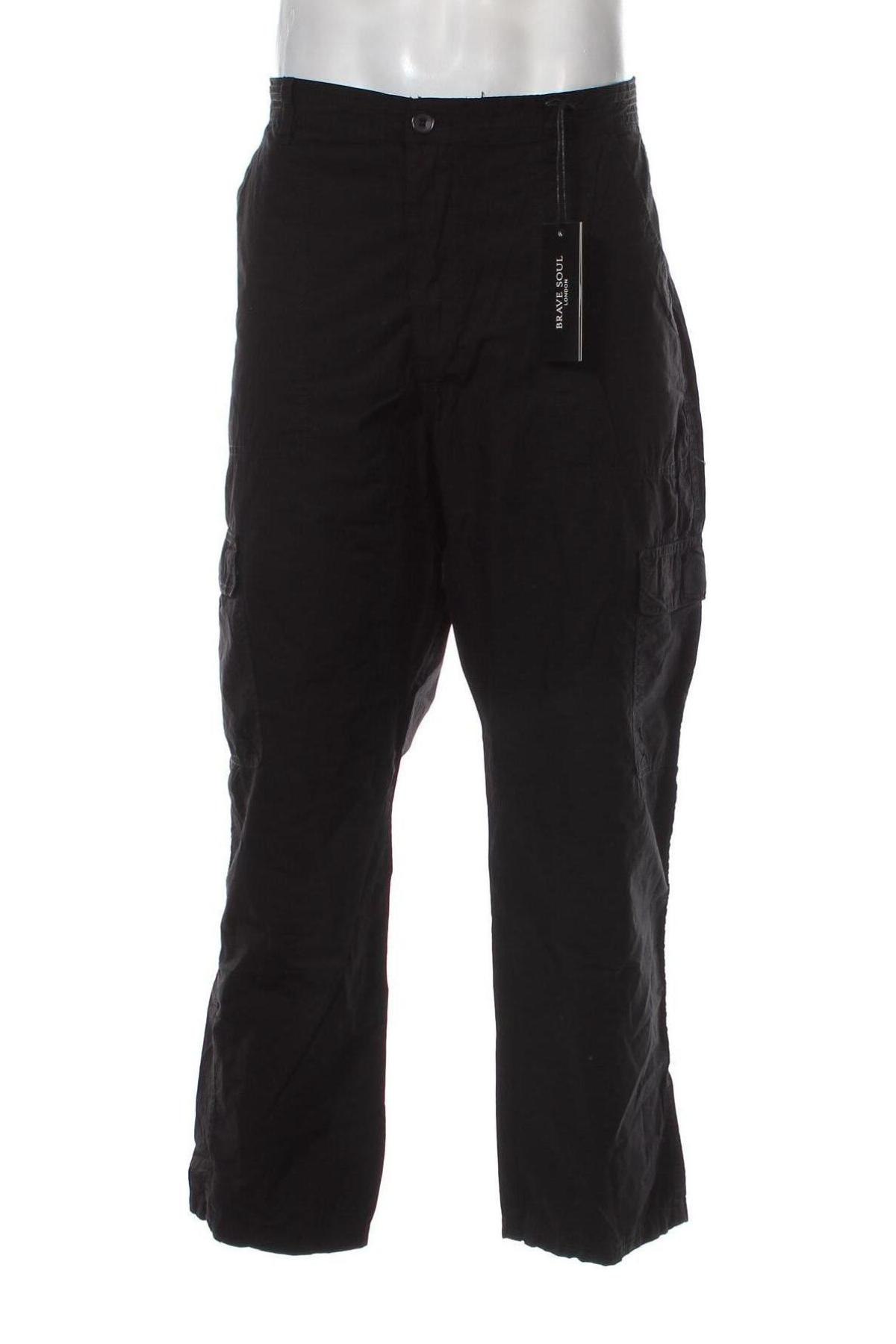Pantaloni de bărbați Brave Soul, Mărime L, Culoare Negru, Preț 40,07 Lei