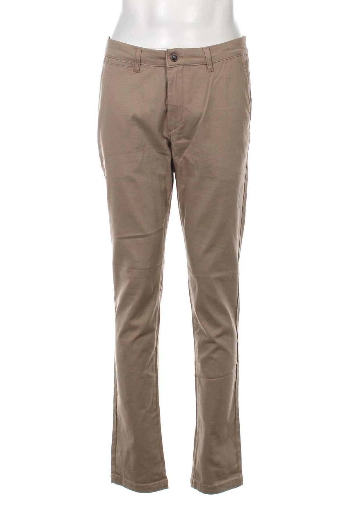 Мъжки панталон Jack & Jones, Размер L, Цвят Бежов, Цена 15,58 лв.