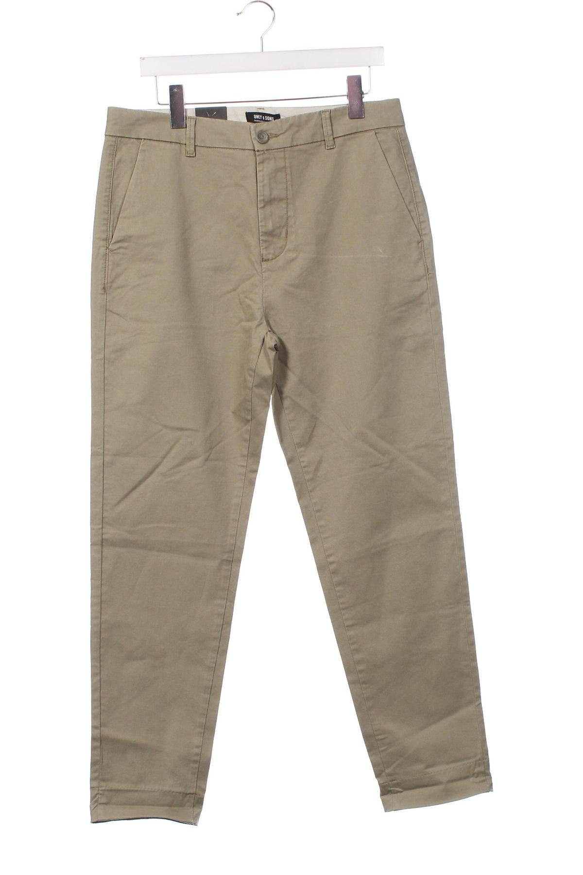 Herrenhose Only & Sons, Größe S, Farbe Beige, Preis € 3,99