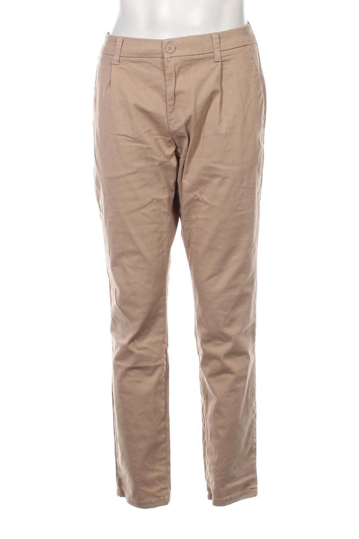Pantaloni de bărbați Only & Sons, Mărime L, Culoare Bej, Preț 37,83 Lei