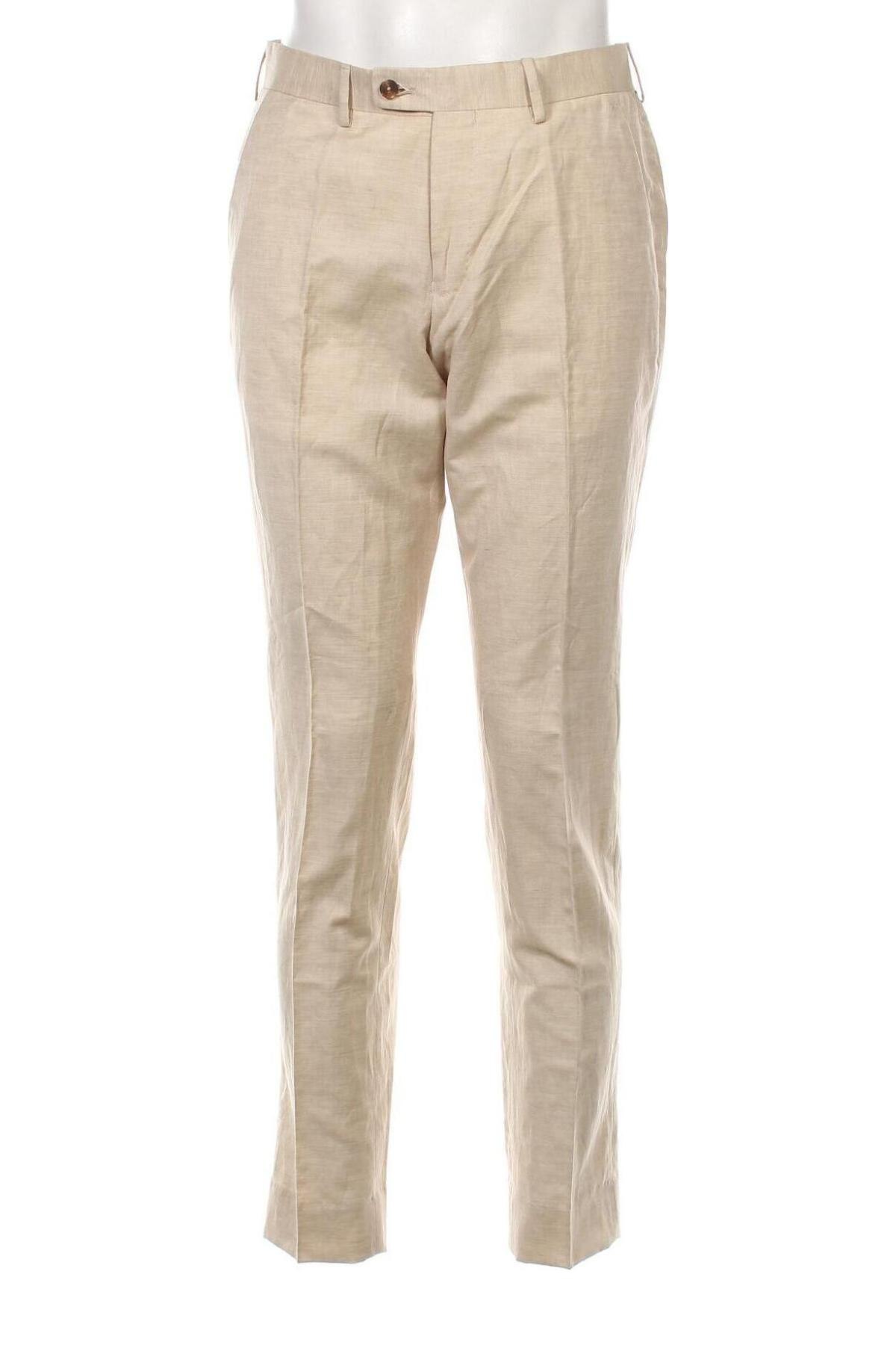 Męskie spodnie Suits Inc., Rozmiar M, Kolor Beżowy, Cena 64,93 zł