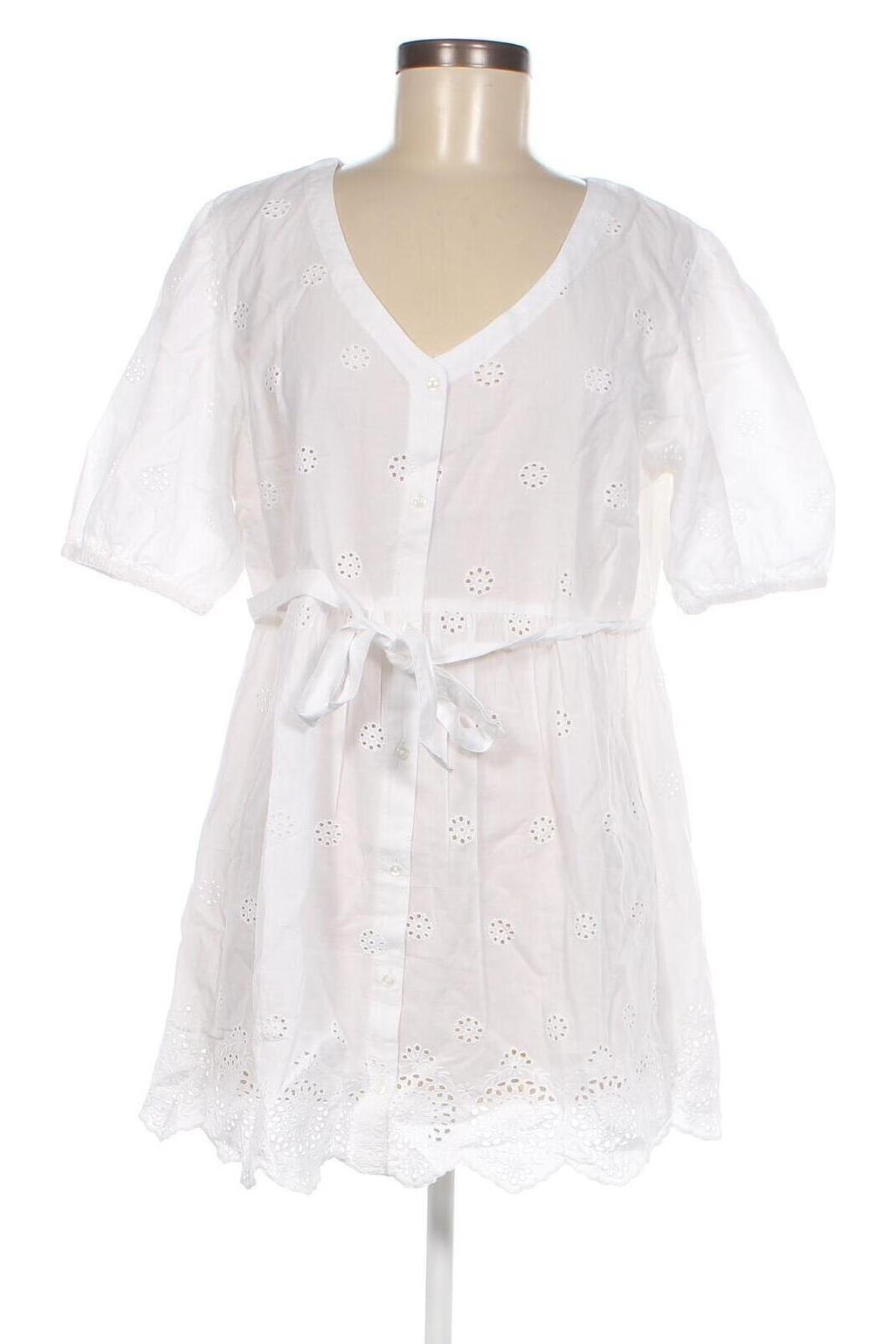 Γυναικείο πουκάμισο εγκυμοσύνης Jojo Maman Bebe, Μέγεθος L, Χρώμα Λευκό, Τιμή 37,11 €