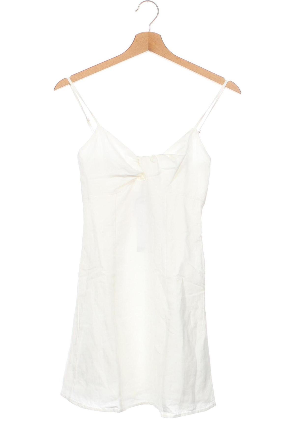 Kleid Bershka, Größe XS, Farbe Weiß, Preis € 7,35