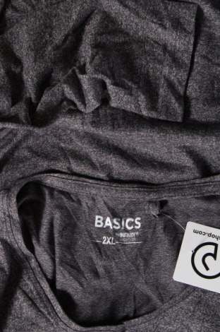 Γυναικεία μπλούζα Basics, Μέγεθος XXL, Χρώμα Γκρί, Τιμή 6,99 €