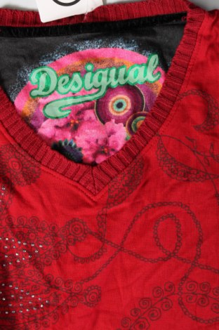 Дамска блуза Desigual, Размер S, Цвят Червен, Цена 21,99 лв.