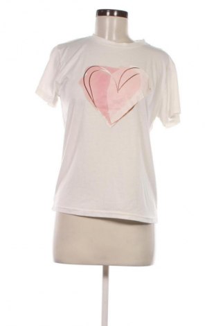 Γυναικείο t-shirt SHEIN, Μέγεθος M, Χρώμα Λευκό, Τιμή 8,70 €