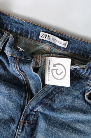 Дамски дънки Zara, Размер XS, Цвят Син, Цена 27,49 лв.