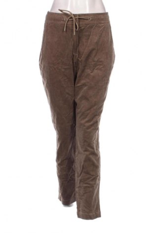 Pantaloni de velvet de femei, Mărime L, Culoare Bej, Preț 43,99 Lei