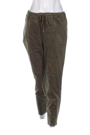 Pantaloni de velvet de femei Bpc Bonprix Collection, Mărime L, Culoare Verde, Preț 95,99 Lei