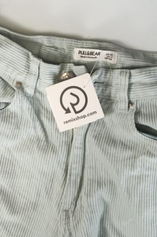 Dámské manšestráky  Pull&Bear, Velikost XS, Barva Modrá, Cena  469,00 Kč