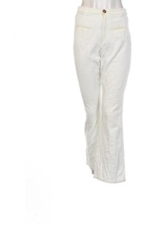 Pantaloni de velvet de femei SUNCOO, Mărime S, Culoare Alb, Preț 44,99 Lei