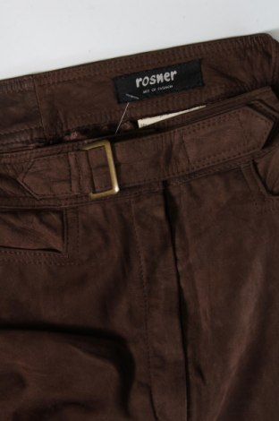 Pantaloni de piele pentru damă Rosner, Mărime XS, Culoare Maro, Preț 618,99 Lei