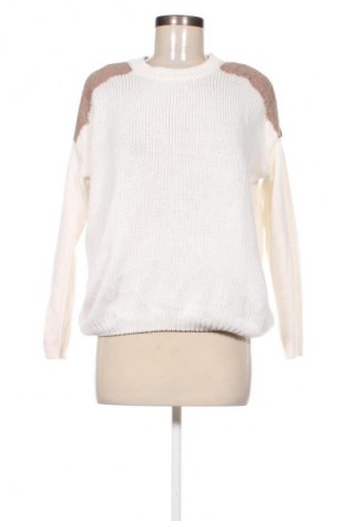 Damenpullover Bershka, Größe S, Farbe Weiß, Preis € 14,83