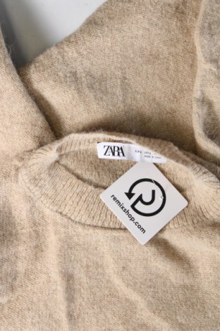 Damenpullover Zara, Größe L, Farbe Beige, Preis 9,99 €