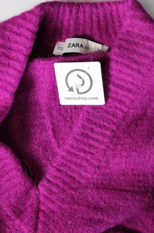 Dámský svetr Zara Knitwear, Velikost M, Barva Fialová, Cena  269,00 Kč