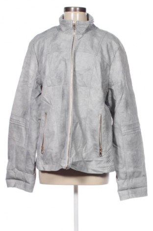 Damen Lederjacke, Größe 5XL, Farbe Grau, Preis € 40,99